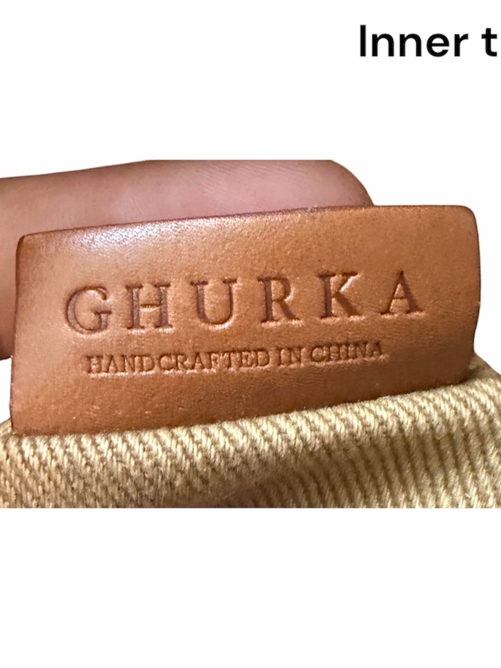 Ghurka Woven Leather Tote Bag - Picture 7 of 7